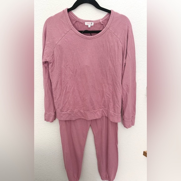 Sundry Anthropologie French Terry Lounge Pj Set - Picture 1 of 7
